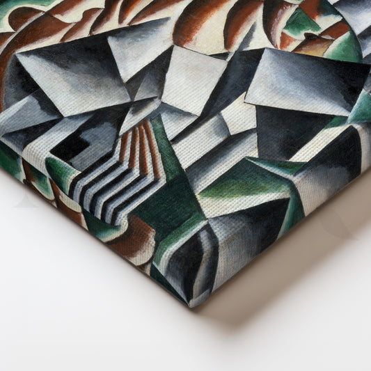 Cubist Metropolis Canvas Painting for Contemporary Office or Loft