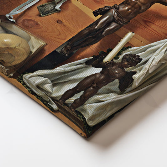 Crucifixion Symbolism Canvas Artwork for Prayer Room