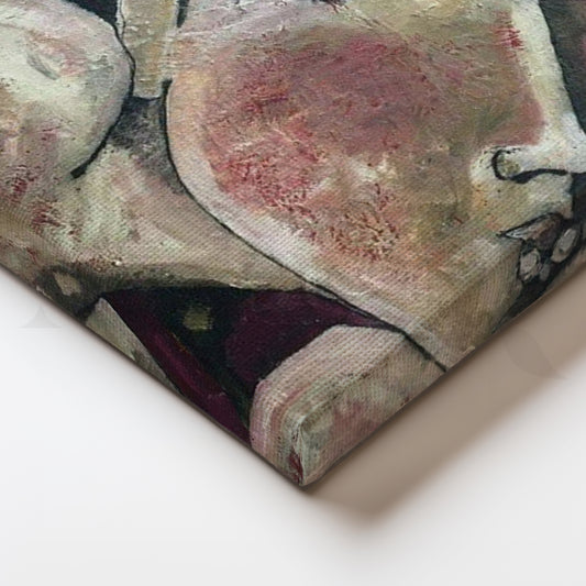 Blush Reverie Canvas Painting for Bedrooms & Dressing Areas