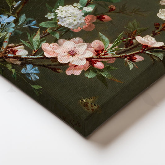 Floral Elegance Canvas Artwork for Bedroom