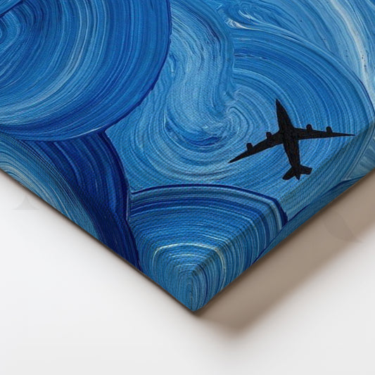 Azure Flight Canvas Painting for Bedroom, Study & Creative Offices