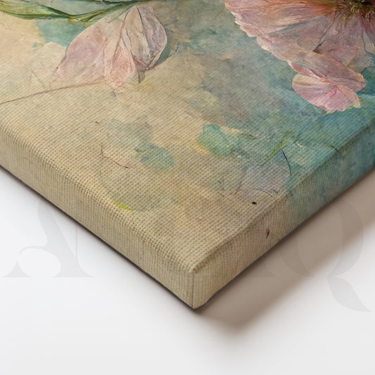 Delicate Floral Painting - Elegant Nature-Inspired Art Print