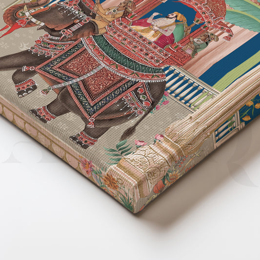 Royal Procession - Majestic Elephant Canvas Print