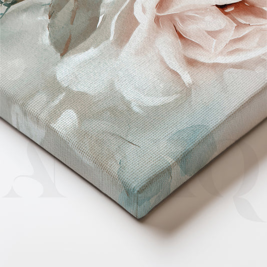 Peachy Serenade Canvas Wall Painting