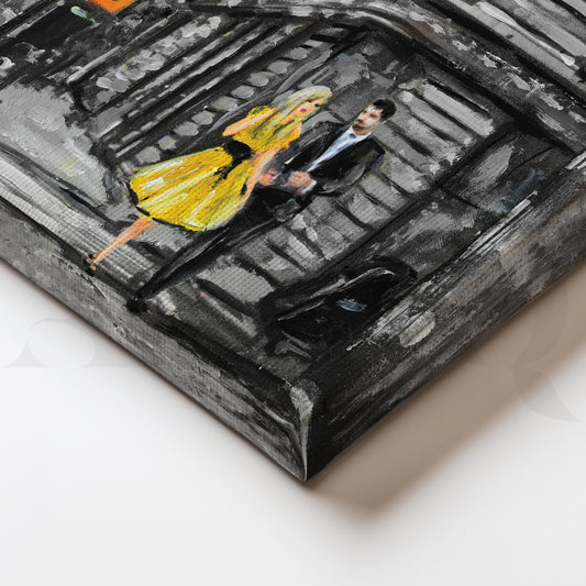 A City's Pulse Beneath the Skyline Canvas Wall Painting