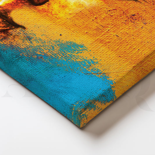 Lord Buddha's Tranquil Presence Canvas Wall Painting