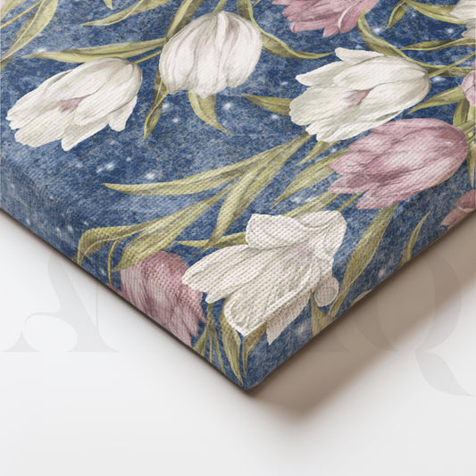 Elegant Tulip Garden Floral Painting