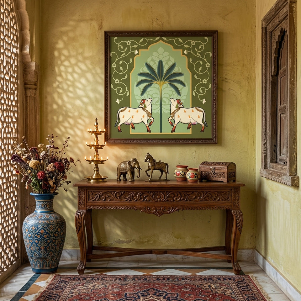 Pichwai Art in Contemporary Interiors: Origin, Meaning, and Real-Life Styling Ideas for Modern Homes