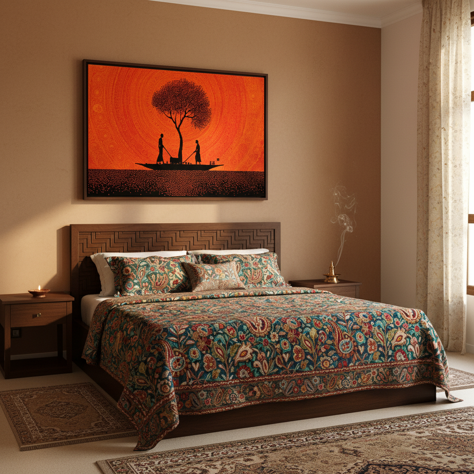 Bedroom Wall Art Ideas for Indian Homes: How to Choose the Right Art for a Warm, Personal Space
