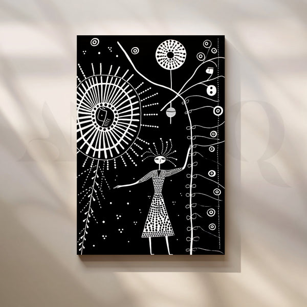 Cosmic Goddess Canvas Artwork