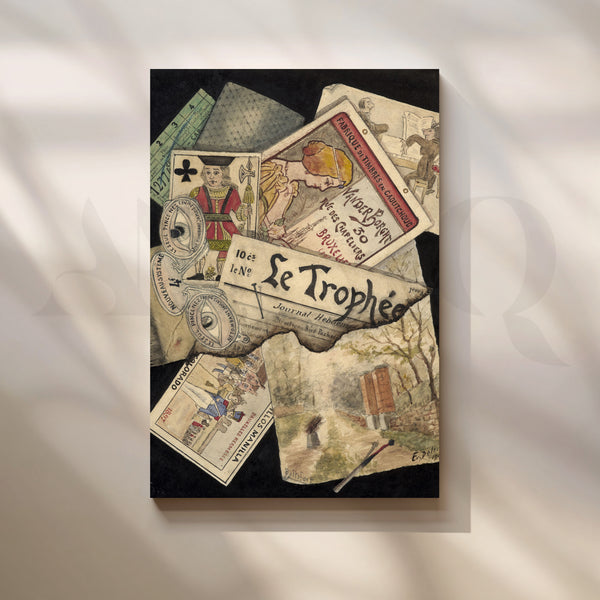 Vintage Collage Memorabilia Canvas Artwork