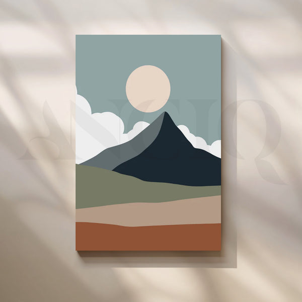 Pastel Botanica Muse Canvas Painting for Home Office
