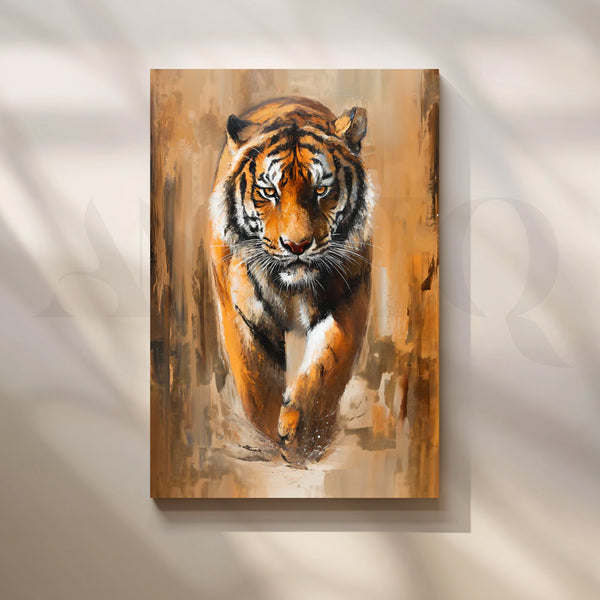 Charge of the Tiger Canvas Artwork