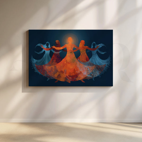 Garba Circle Canvas Artwork