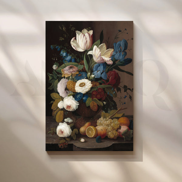 Tulip Garden Still Life Canvas Artwork