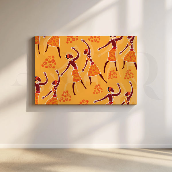 Joyful Dancers Canvas Artwork