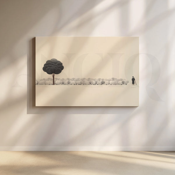 The Silent Shepherd Canvas Artwork