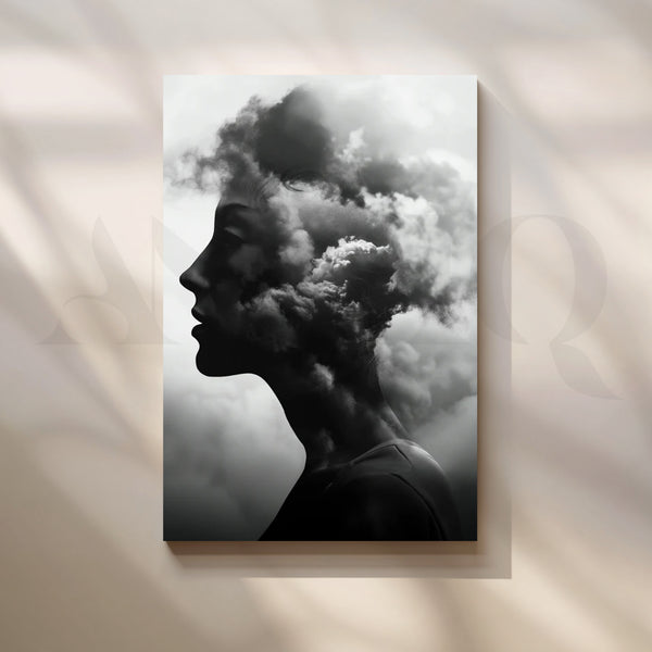 Nimbus Reverie Canvas Painting for Modern Bedroom