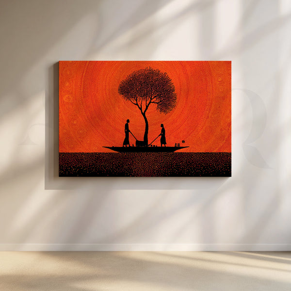 Tree of Life on the Lake Canvas Artwork