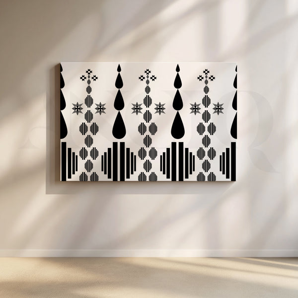 Tribal Geometry Symphony Canvas