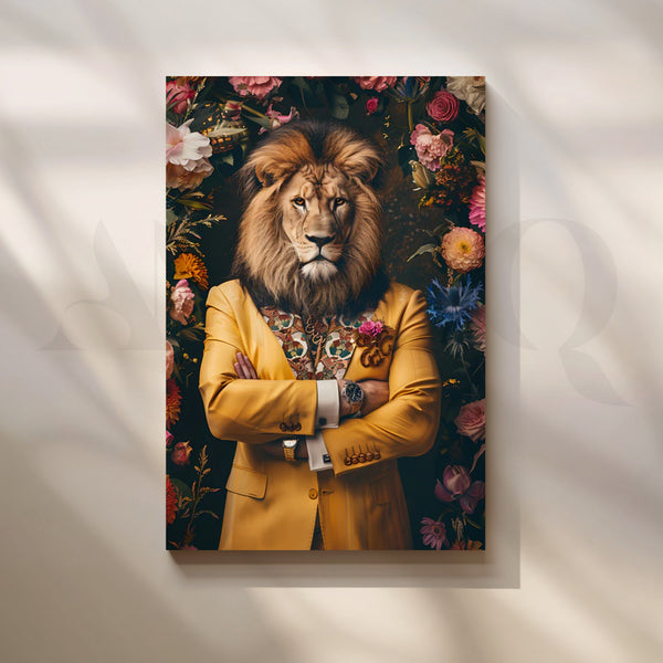 The Dapper Lion Canvas Painting for Eclectic Study
