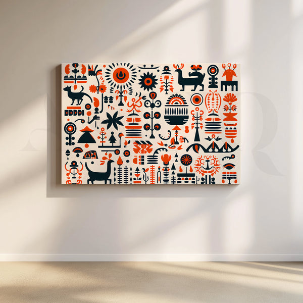 Tribal Harmony Canvas Artwork