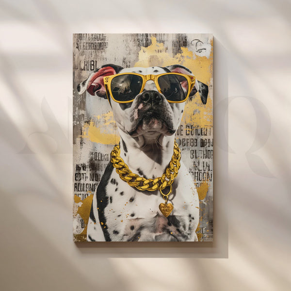 Glam Dalmatian Canvas Pop Art