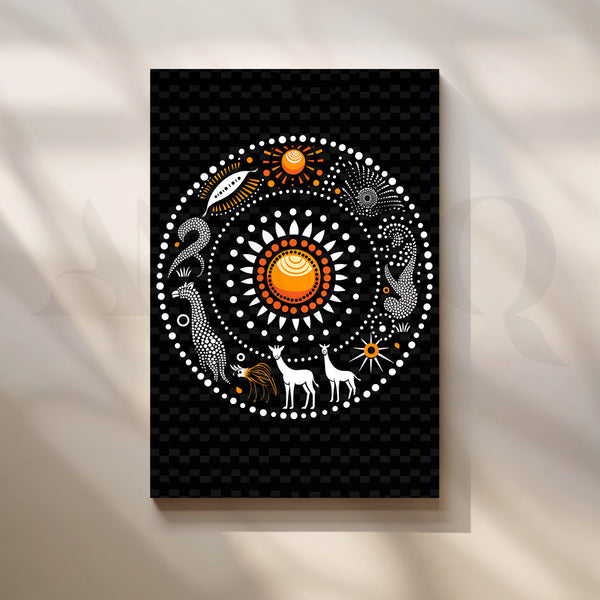 Solar Harmony Canvas Artwork