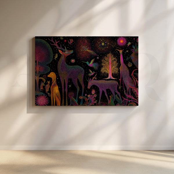 Gond Reverie Canvas Artwork
