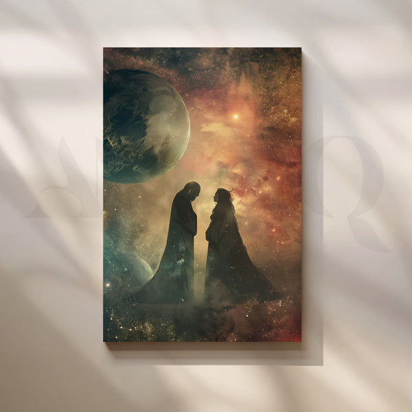 Cosmic Vow Canvas Artwork for Bedroom