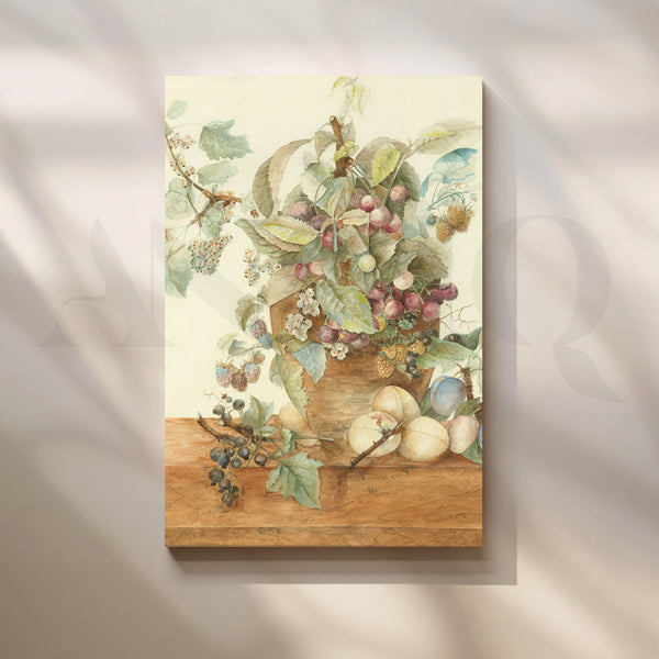 Botanical Berries and Fruits Canvas Artwork