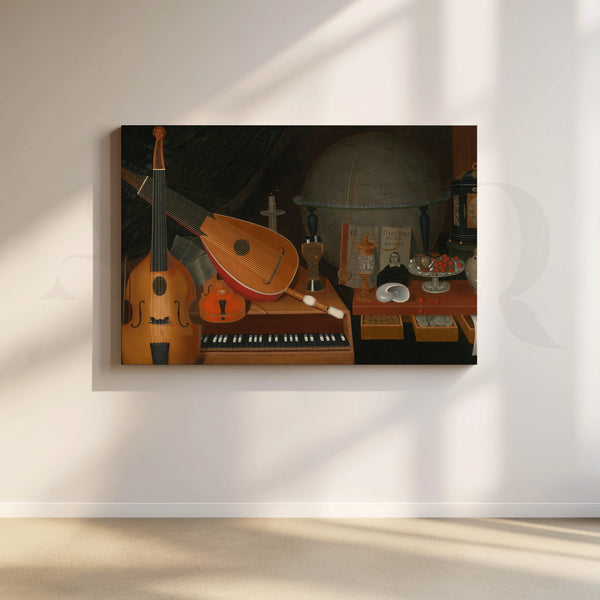 Musical Instruments Still Life Canvas Artwork