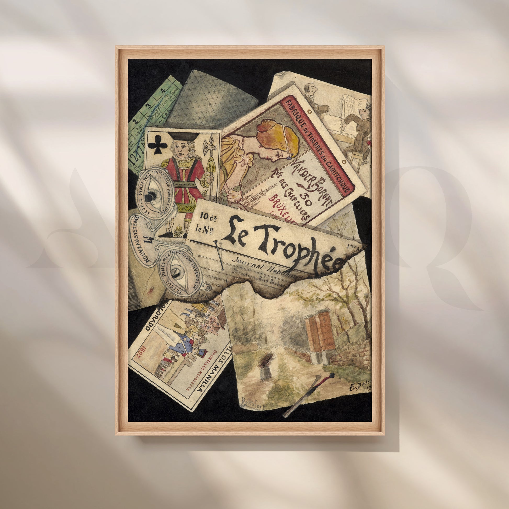 Vintage Collage Memorabilia Canvas Artwork