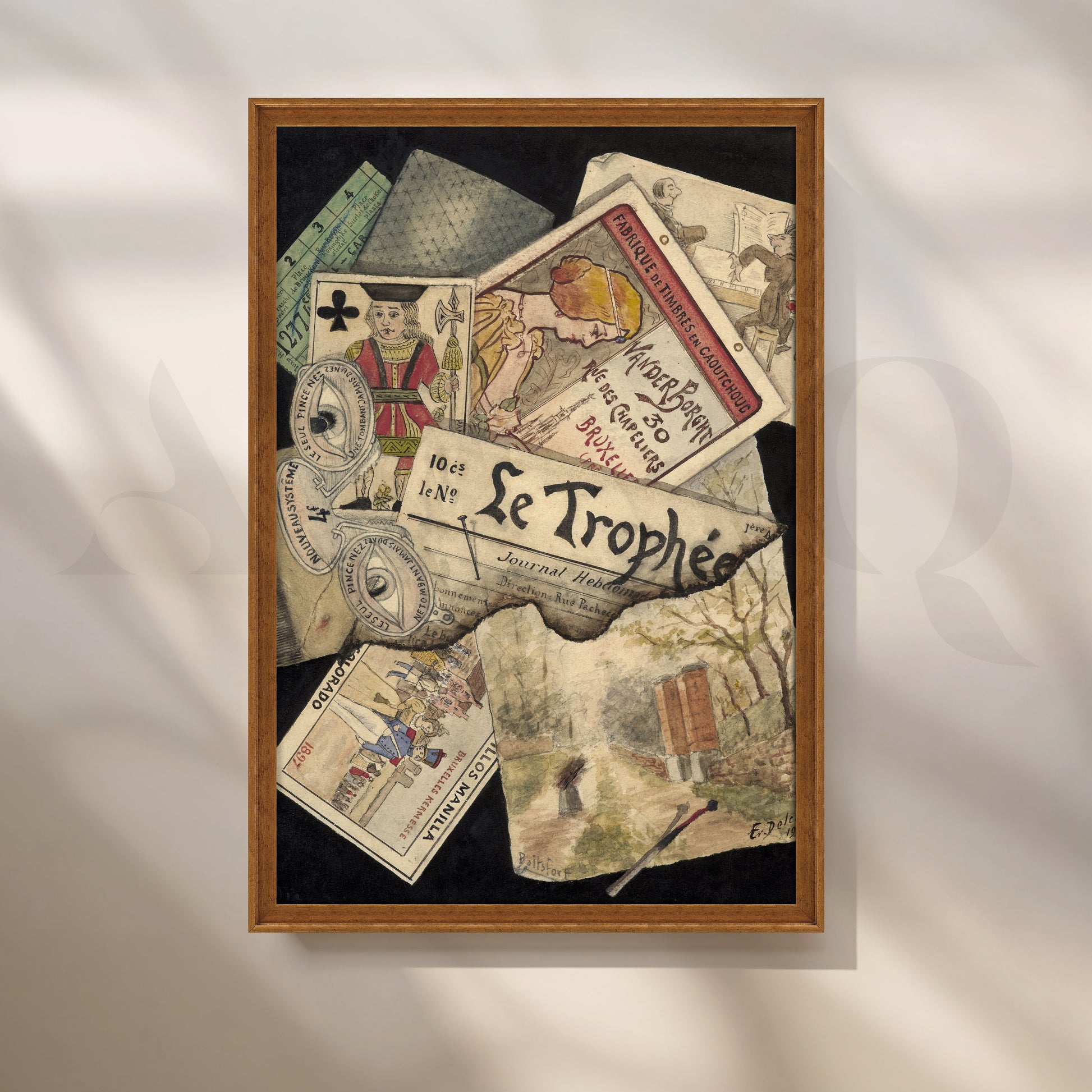Vintage Collage Memorabilia Canvas Artwork