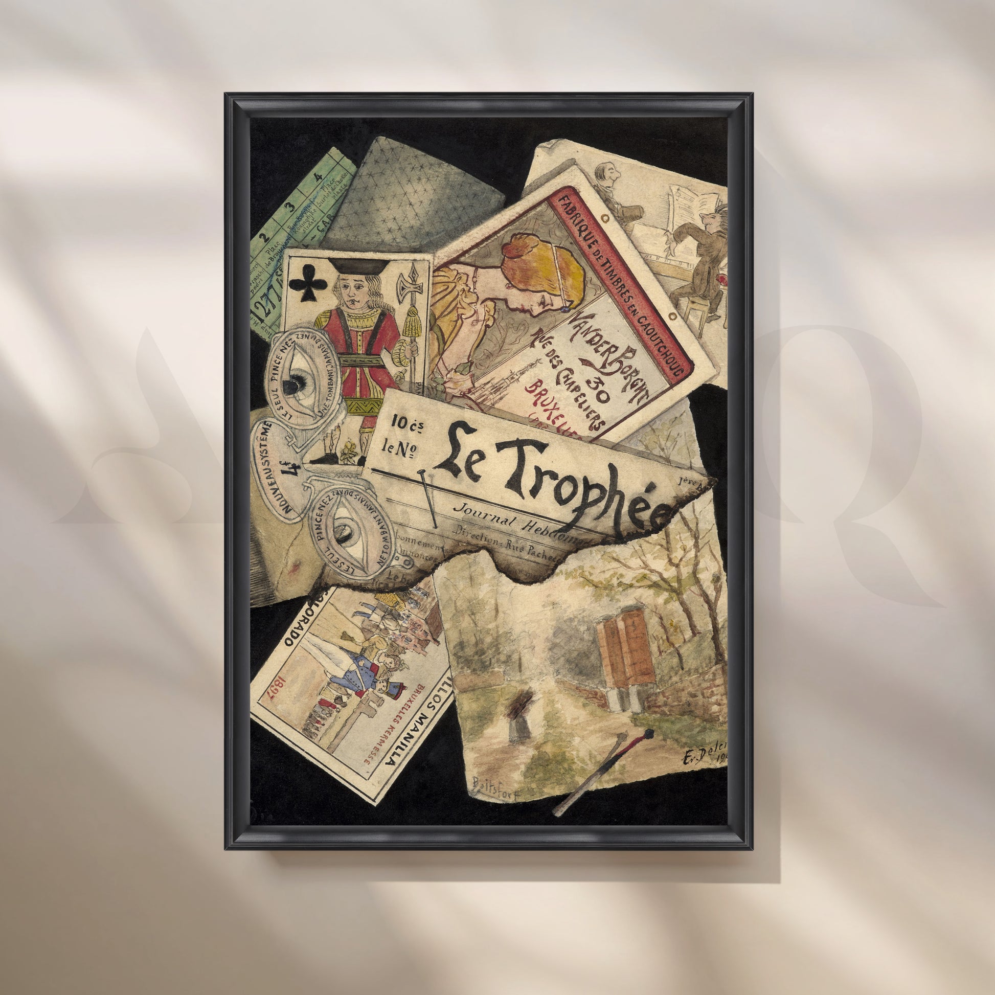Vintage Collage Memorabilia Canvas Artwork