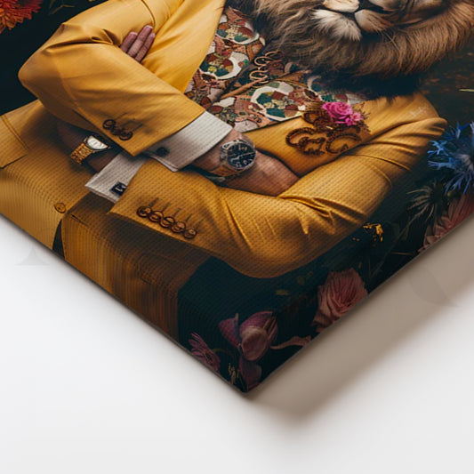 The Dapper Lion Canvas Painting for Eclectic Study