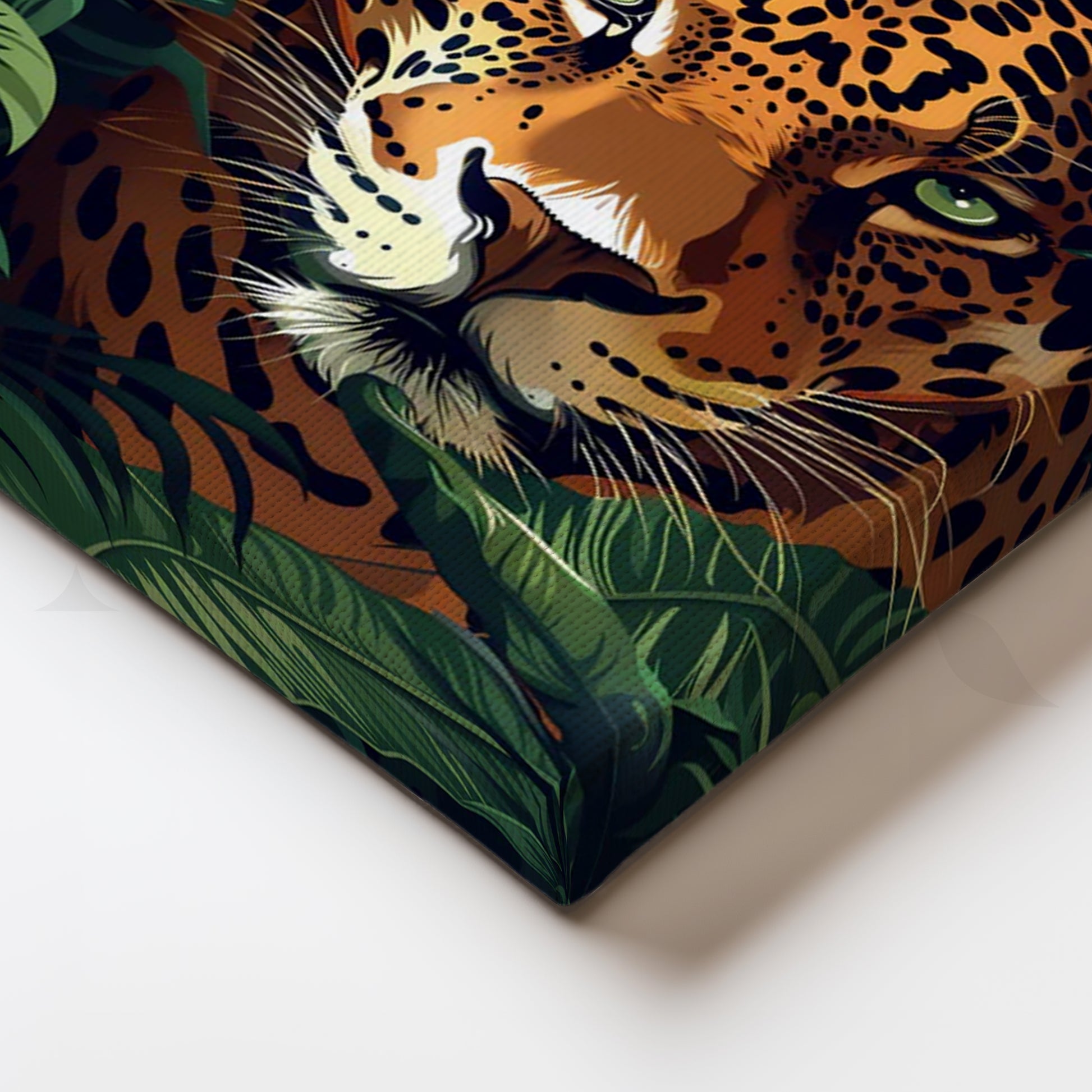 Jungle Gaze Canvas Painting for Home Office