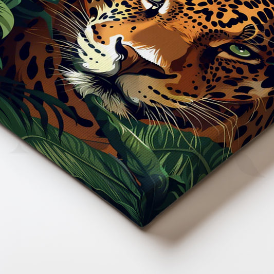 Jungle Gaze Canvas Painting for Home Office