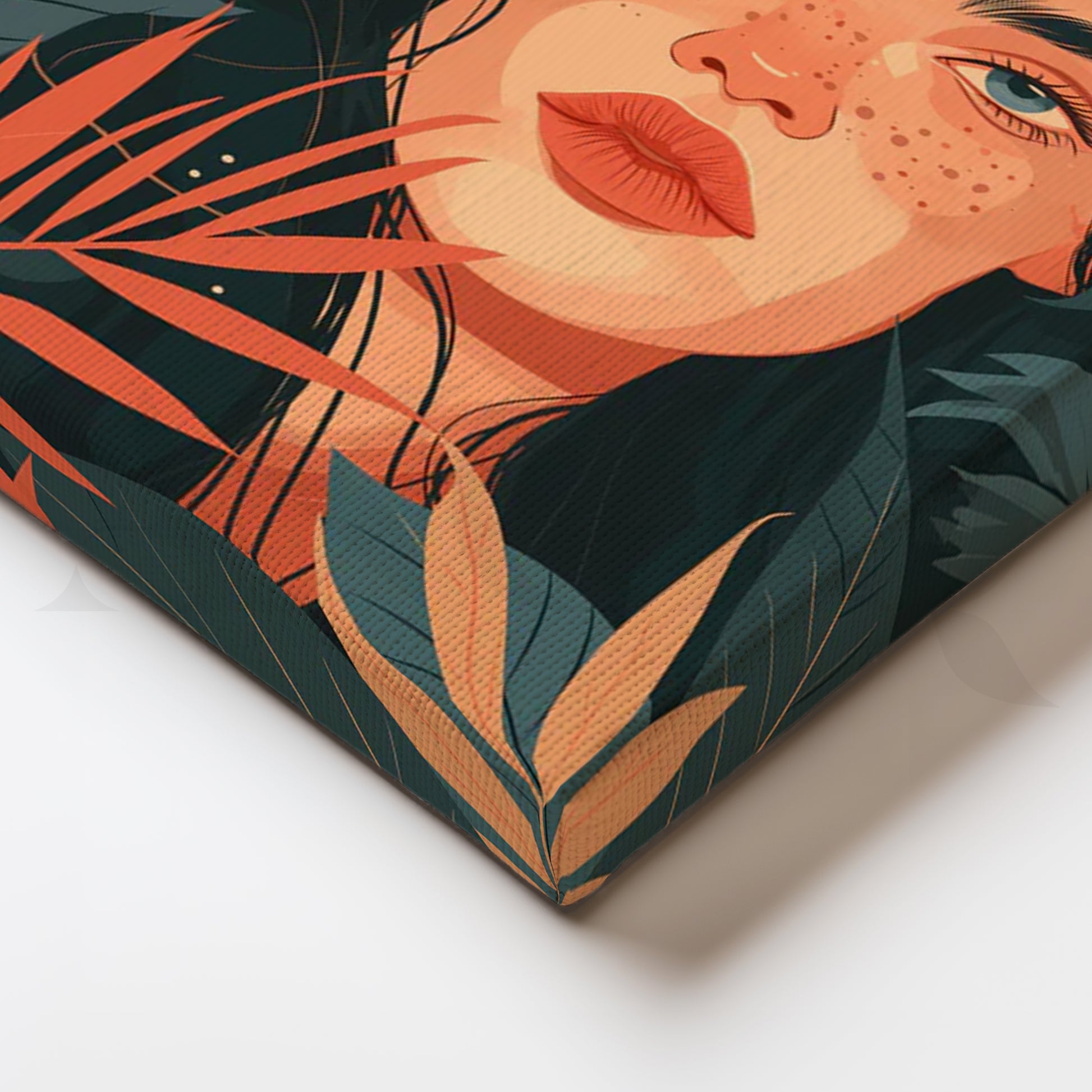 Botanical Muse Canvas Painting for Creative Home Office for Office/Study Room