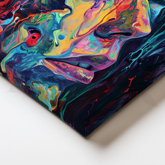 Chromatic Reverie Canvas Painting for Modern Living Room