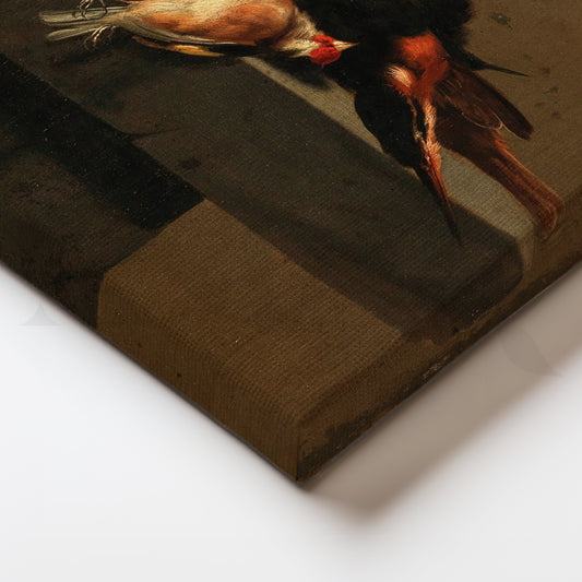 Still Life with Game Birds Canvas Artwork for Study Room