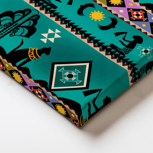 Egyptian Mystique Canvas Artwork for Study Room