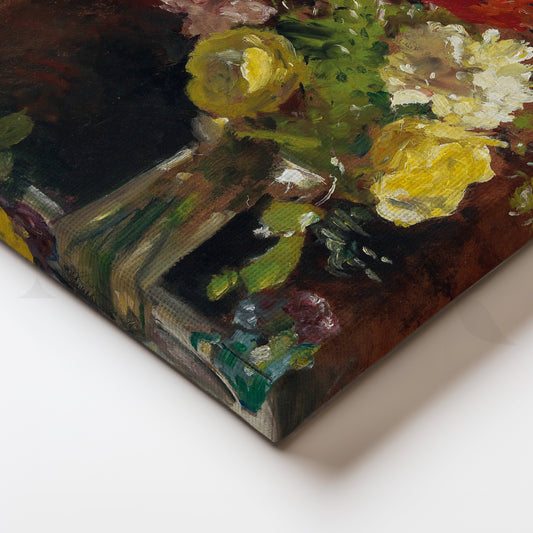 Impressionist Garden Bunch Canvas Artwork for Kitchen or Café Walls