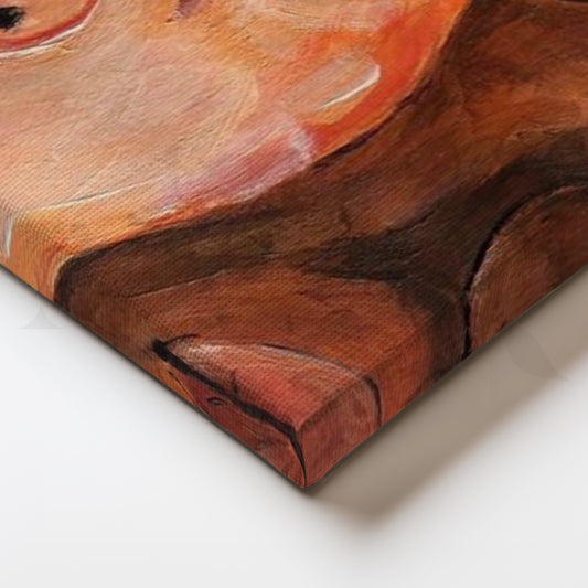 Quiet Togetherness Canvas Painting for Bedroom & Intimate Corners