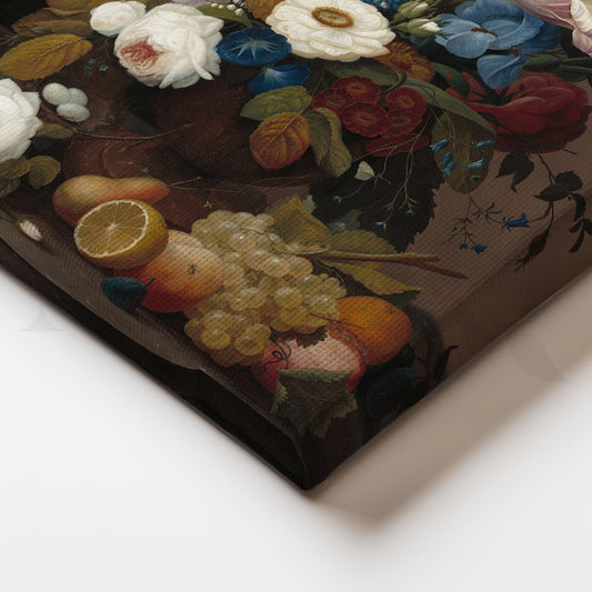 Tulip Garden Still Life Canvas Artwork for Bedroom