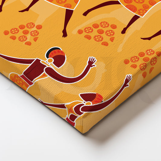 Joyful Dancers Canvas Artwork for Bedroom