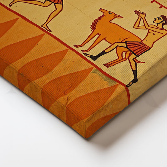 Ancient Hunt Canvas Artwork for Hallway