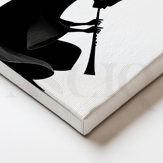 ‘The Tribal Musician’ Canvas Painting for Office & Studio