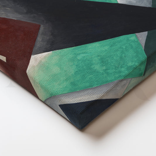 Midnight Geometry Canvas Painting for Study, Office & Hallway Walls