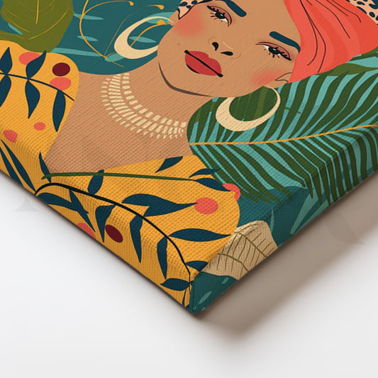 Garden Daydream Canvas Painting for Cozy Reading Nook